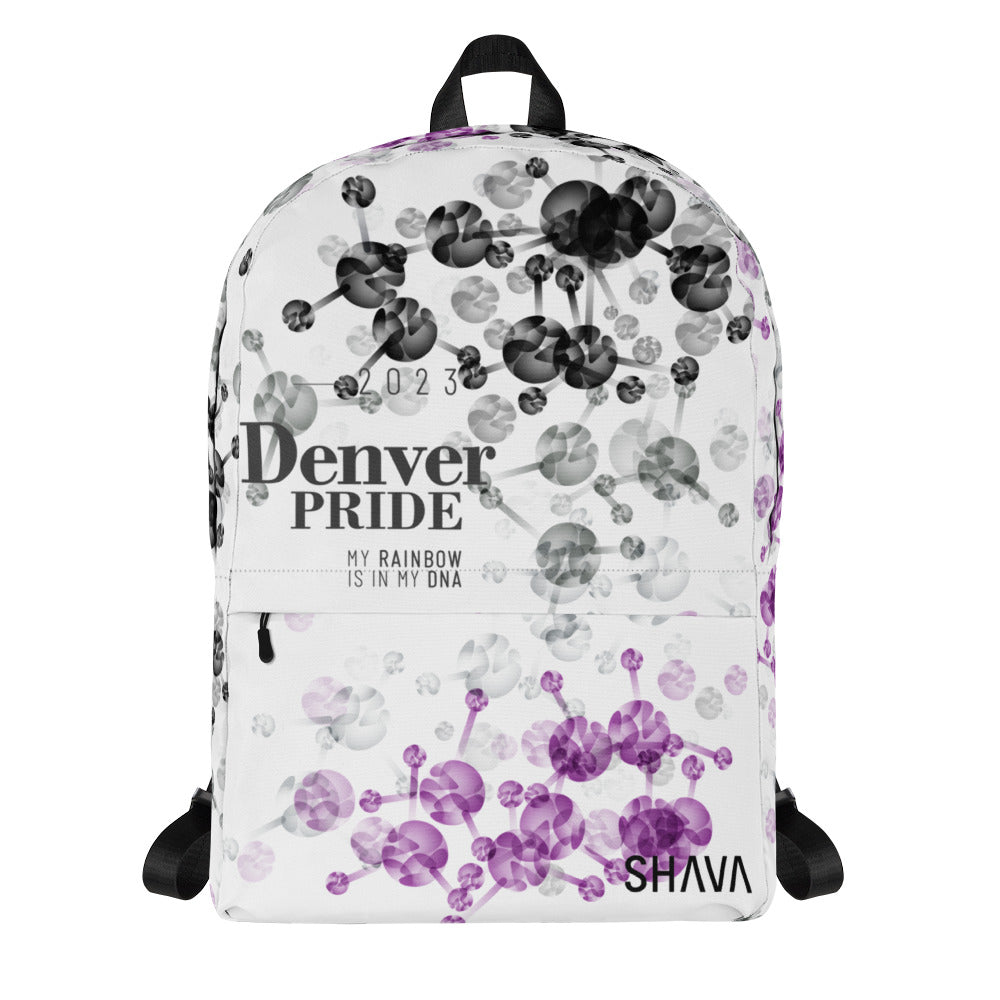 Asexual Flag All-Over Print  Pride Backpack Denver Pride - My Rainbow Is In My DNA SHAVA