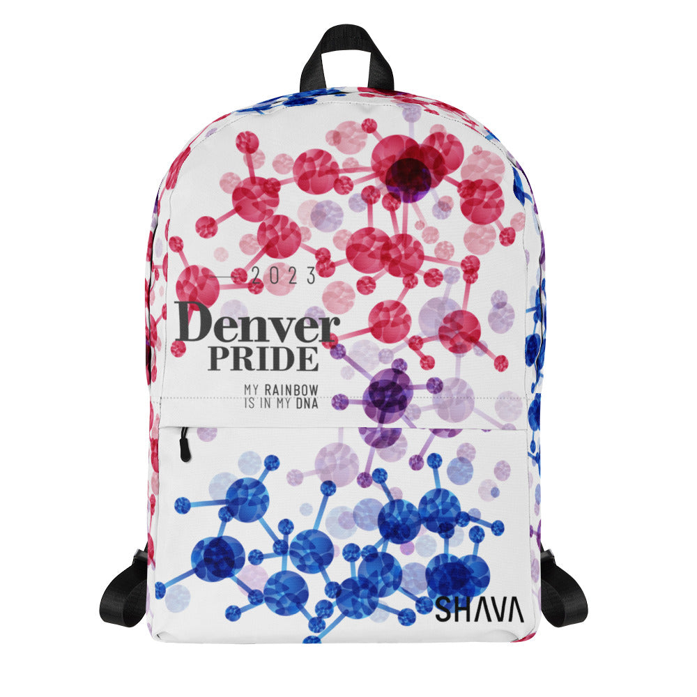 Bisexual Flag All-Over Print  Pride Backpack Denver Pride - My Rainbow Is In My DNA SHAVA