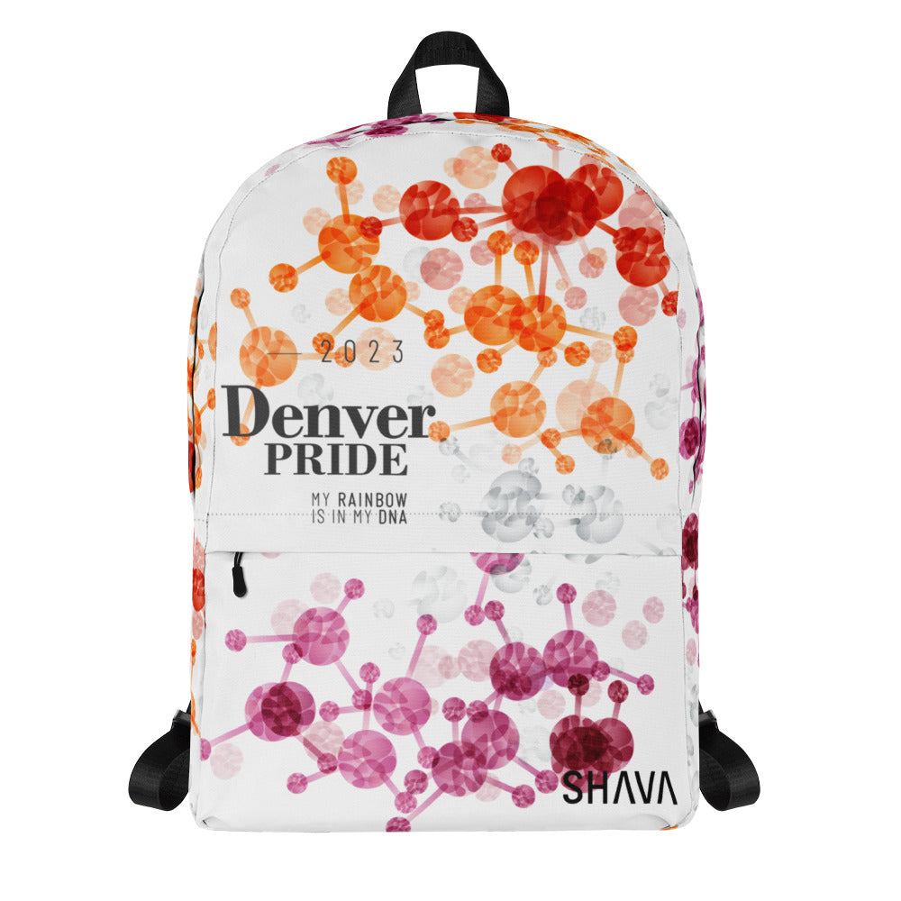 Lesbian Flag All-Over Print  Pride Backpack Denver Pride - My Rainbow Is In My DNA SHAVA