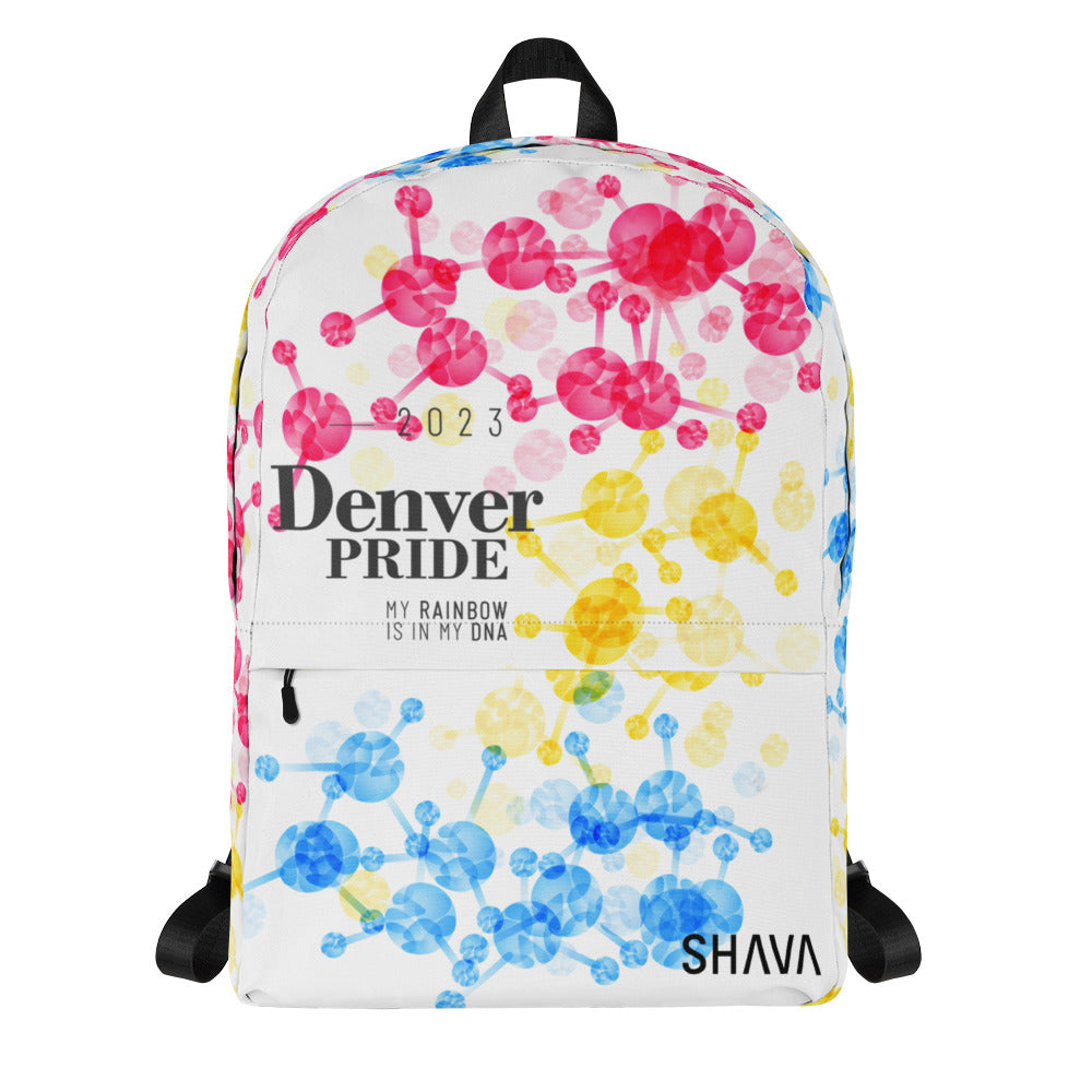 Pansexual Flag All-Over Print  Pride Backpack Denver Pride - My Rainbow Is In My DNA SHAVA