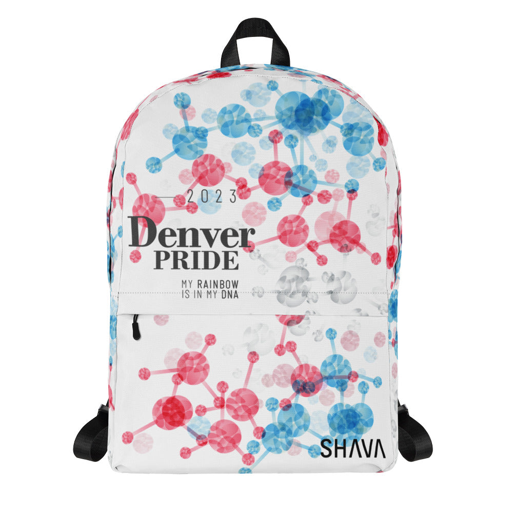 Transgender Flag All-Over Print  Pride Backpack Denver Pride - My Rainbow Is In My DNA SHAVA