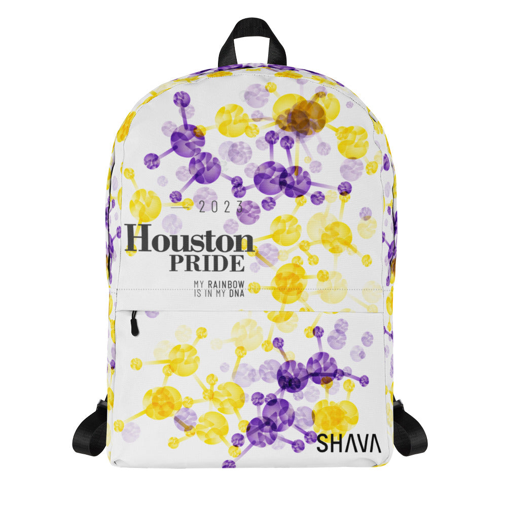 Intersex Flag All-Over Print  Pride Backpack Houston Pride - My Rainbow Is In My DNA SHAVA