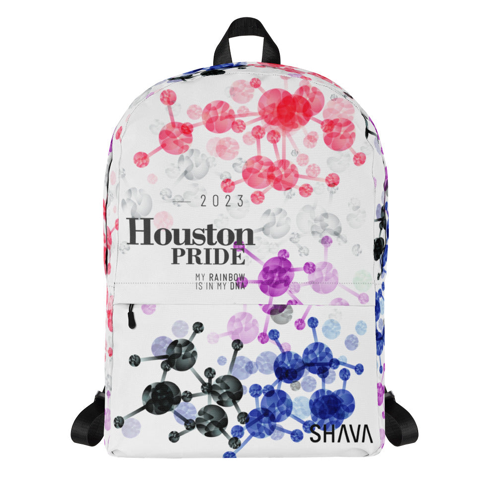 Genderfluid Flag All-Over Print  Pride Backpack Houston Pride - My Rainbow Is In My DNA SHAVA