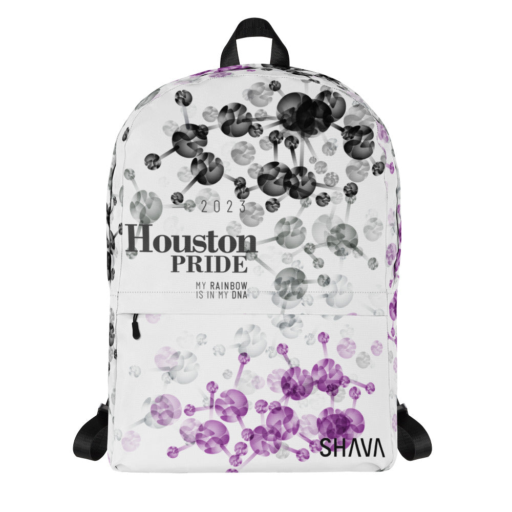 Asexual Flag All-Over Print  Pride Backpack Houston Pride - My Rainbow Is In My DNA SHAVA