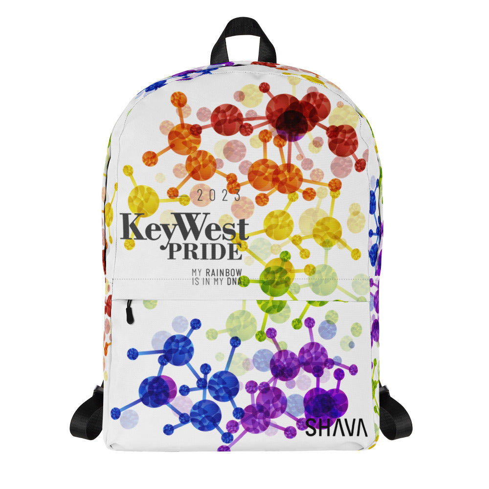 Rainbow Flag All-Over Print  Pride Backpack Key West Pride - My Rainbow Is In My DNA SHAVA