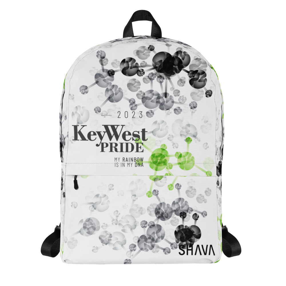 Agender Flag All-Over Print  Pride Backpack Key West Pride - My Rainbow Is In My DNA SHAVA