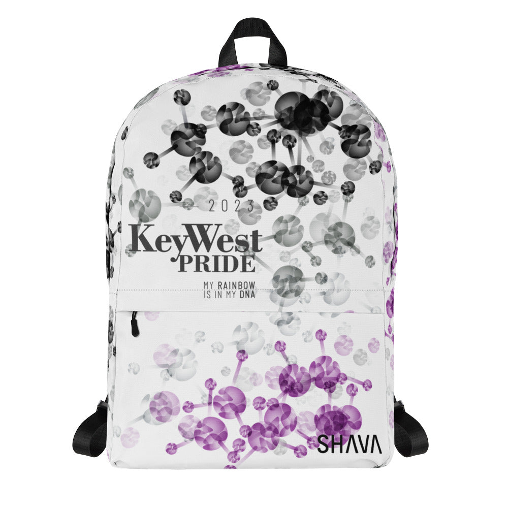 Asexual Flag All-Over Print  Pride Backpack Key West Pride - My Rainbow Is In My DNA SHAVA