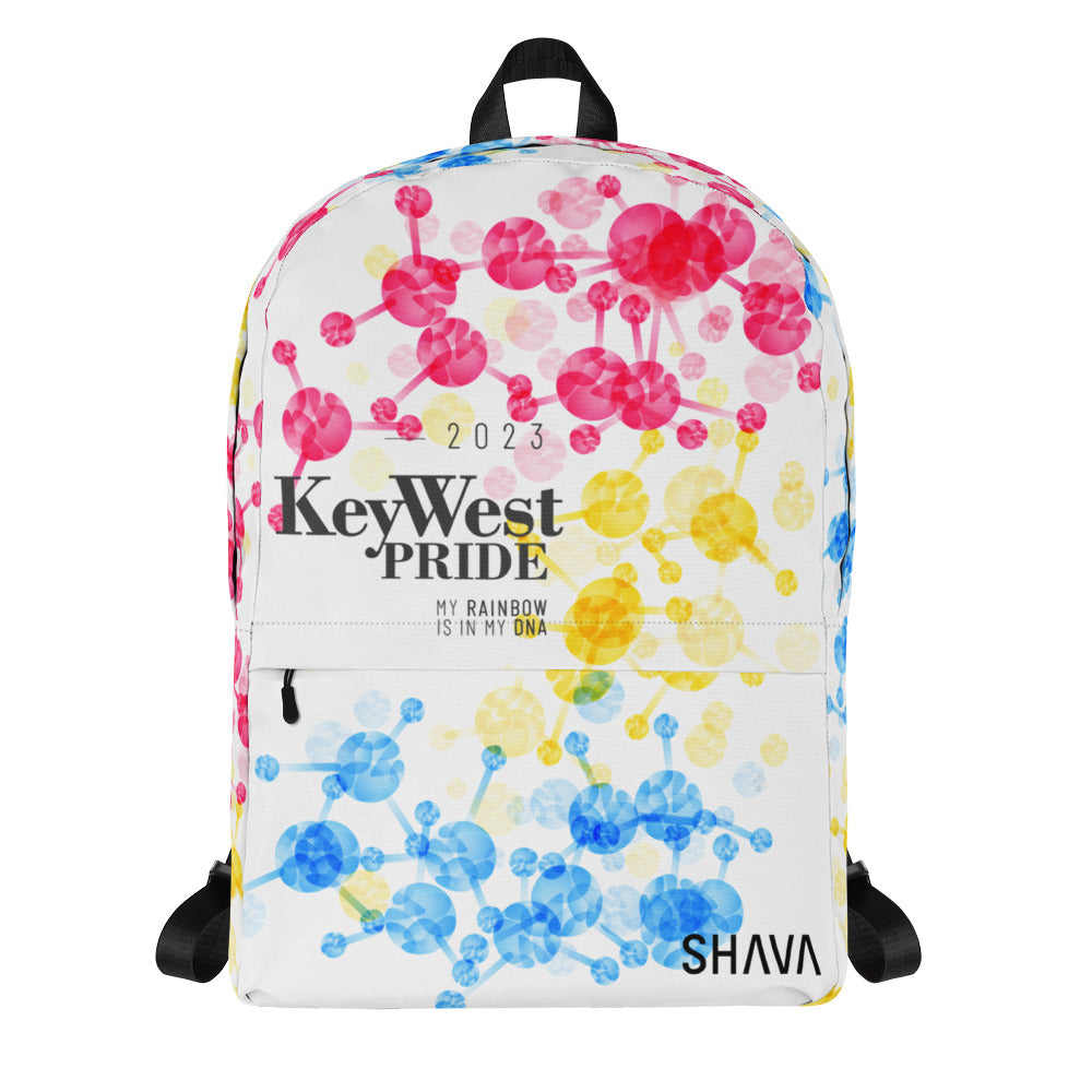 Pansexual Flag All-Over Print  Pride Backpack Key West Pride - My Rainbow Is In My DNA SHAVA