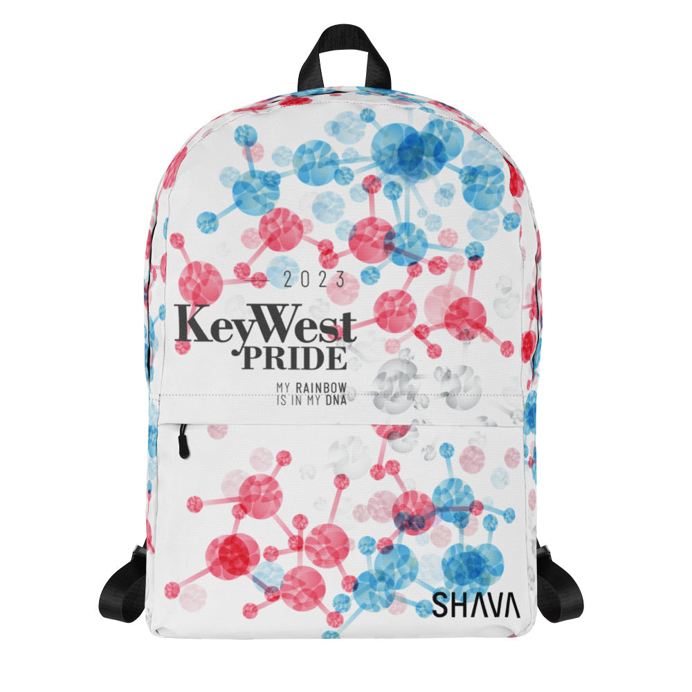 Transgender Flag All-Over Print  Pride Backpack Key West Pride - My Rainbow Is In My DNA SHAVA