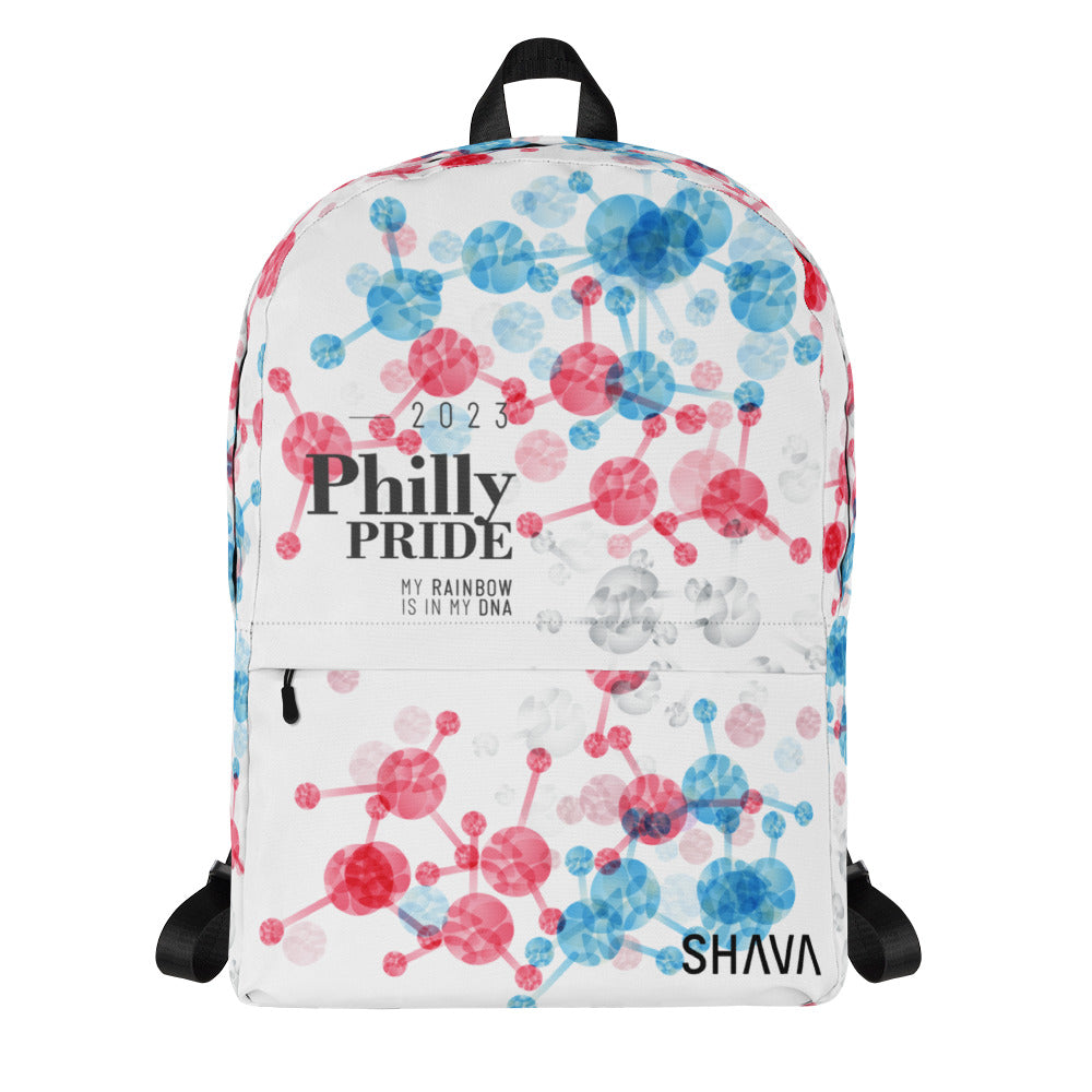 Transgender Flag All-Over Print  Pride Backpack Philly Pride - My Rainbow Is In My DNA SHAVA