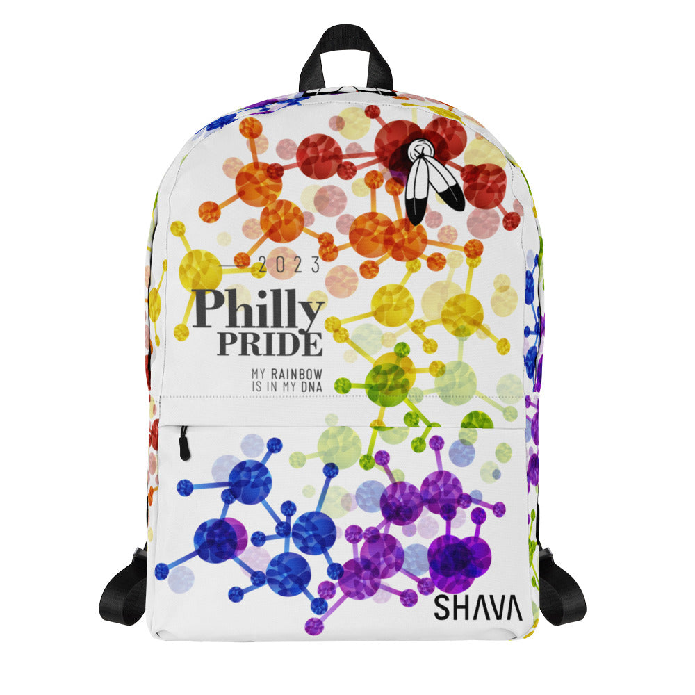 Two Spirit Flag All-Over Print  Pride Backpack Philly Pride - My Rainbow Is In My DNA SHAVA