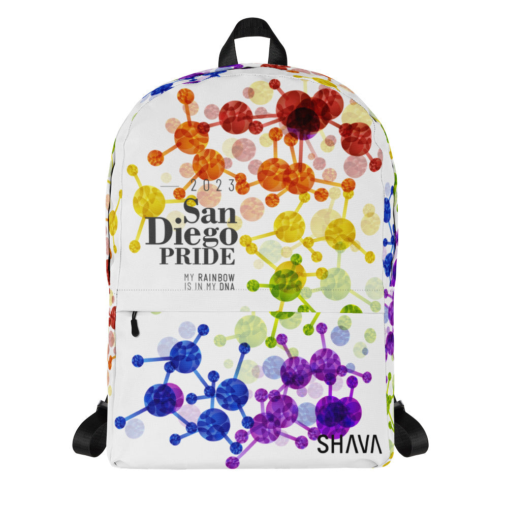 Rainbow Flag All-Over Print  Pride Backpack San Diego Pride - My Rainbow Is In My DNA SHAVA