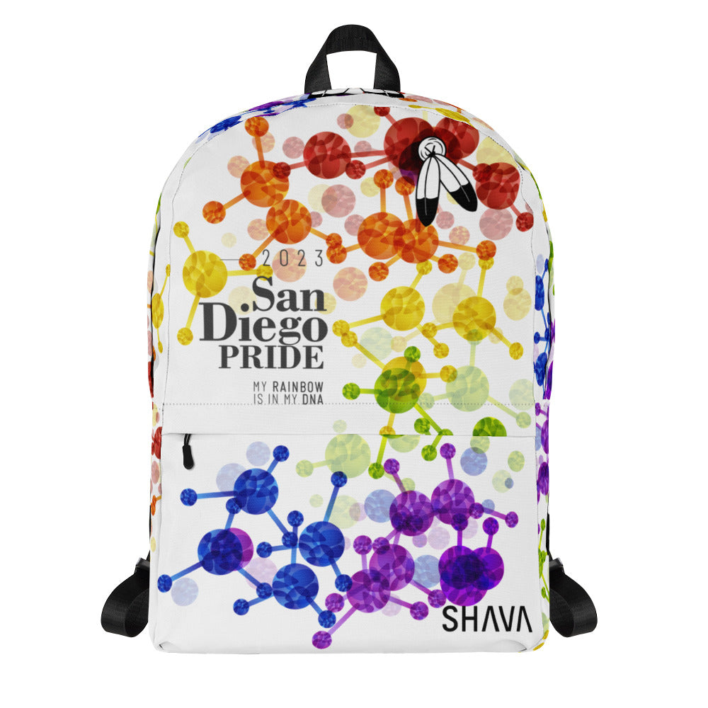 Two Spirit Flag All-Over Print  Pride Backpack San Diego Pride - My Rainbow Is In My DNA SHAVA