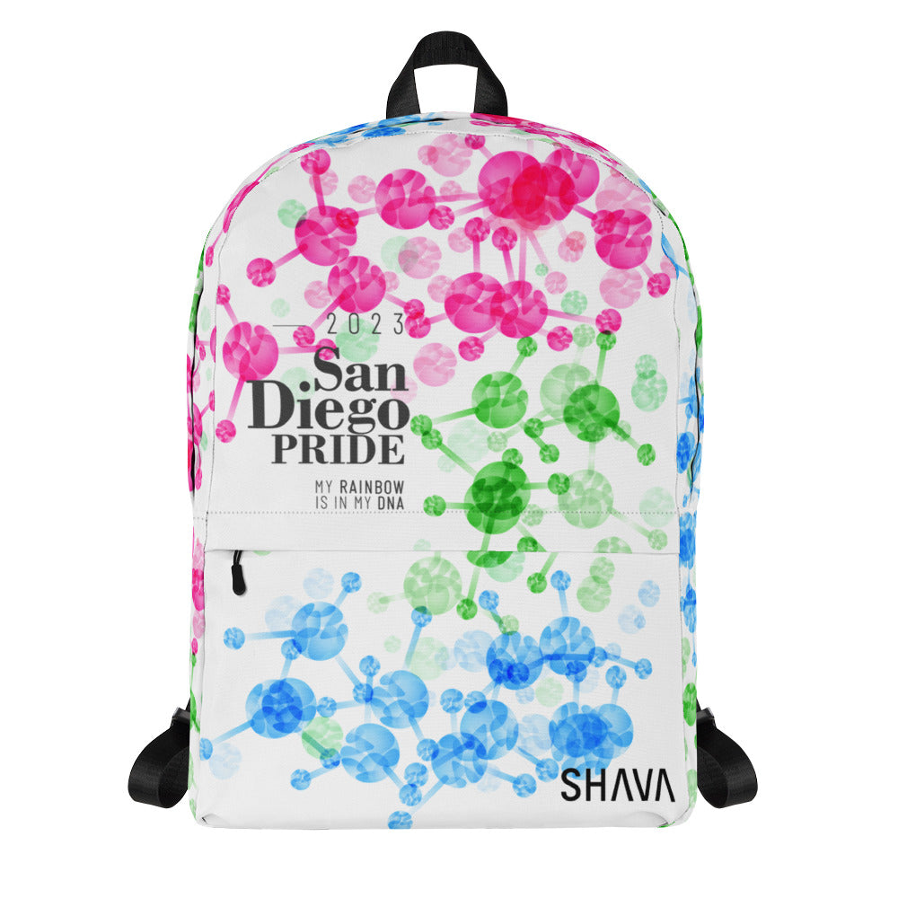 Polysexual Flag All-Over Print  Pride Backpack San Diego Pride - My Rainbow Is In My DNA SHAVA