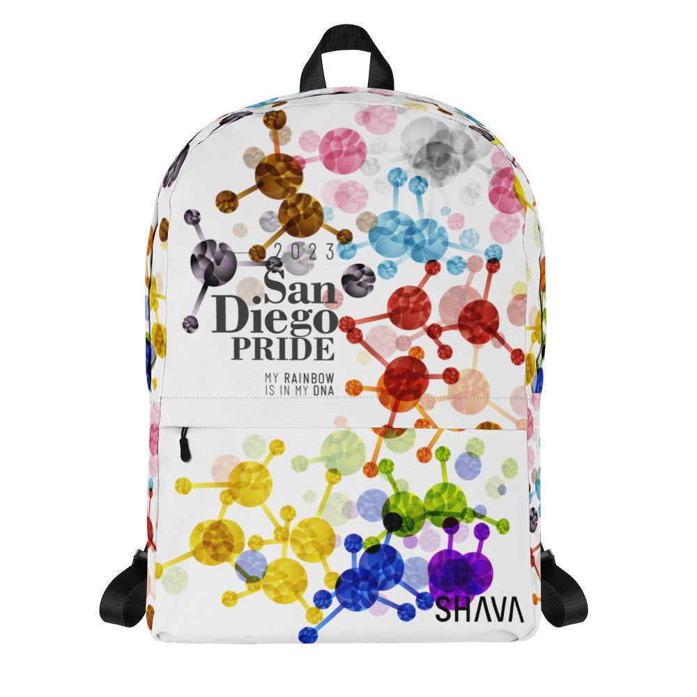 Progress Flag All-Over Print  Pride Backpack San Diego Pride - My Rainbow Is In My DNA SHAVA