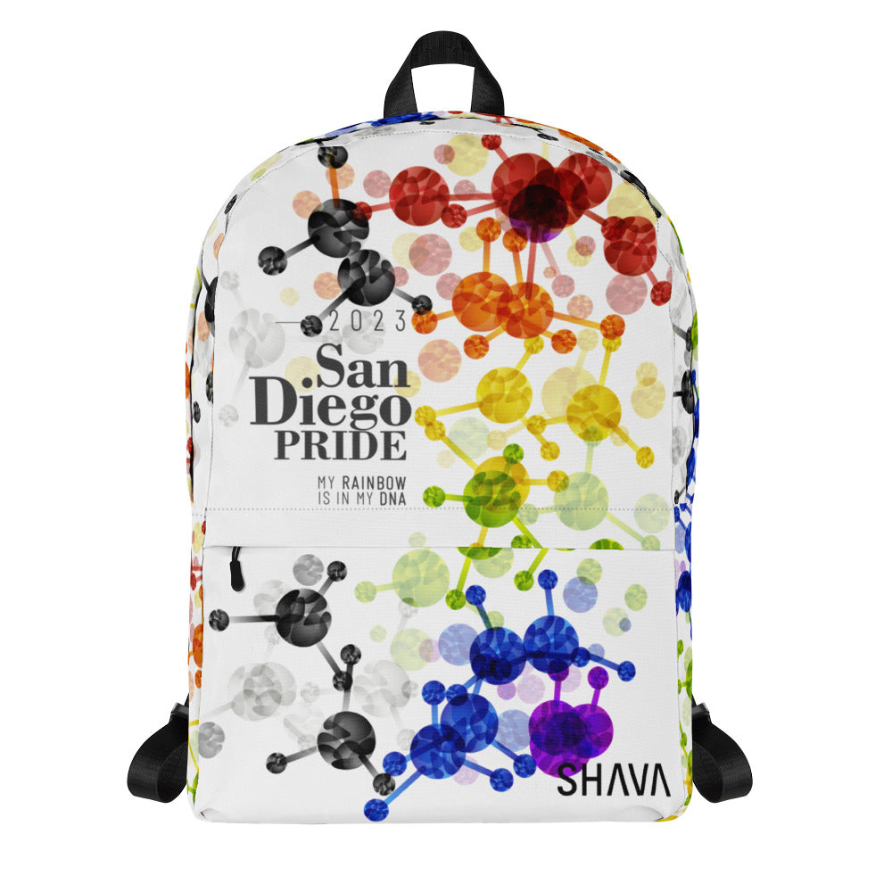 Straight Ally Flag All-Over Print  Pride Backpack San Diego Pride - My Rainbow Is In My DNA SHAVA