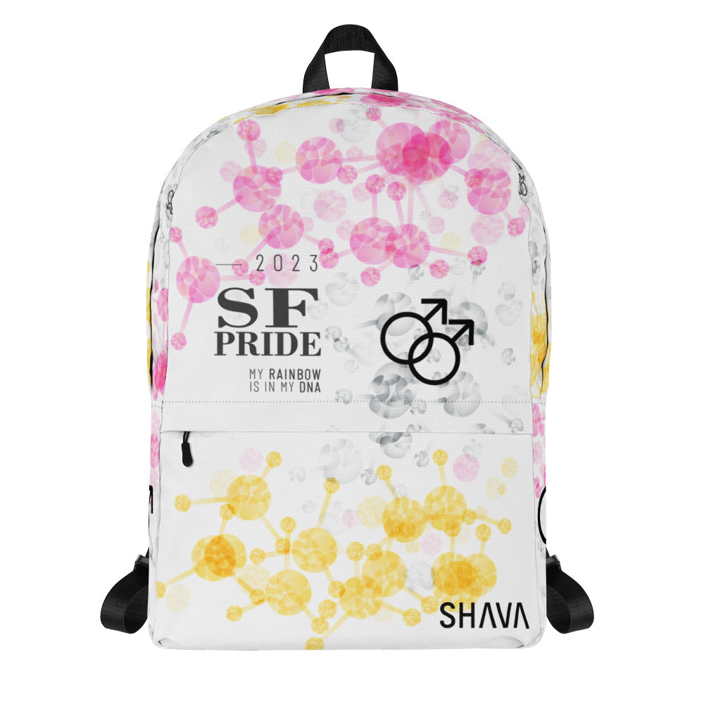 Twink Flag All-Over Print  Pride Backpack San Francisco Pride - My Rainbow Is In My DNA SHAVA