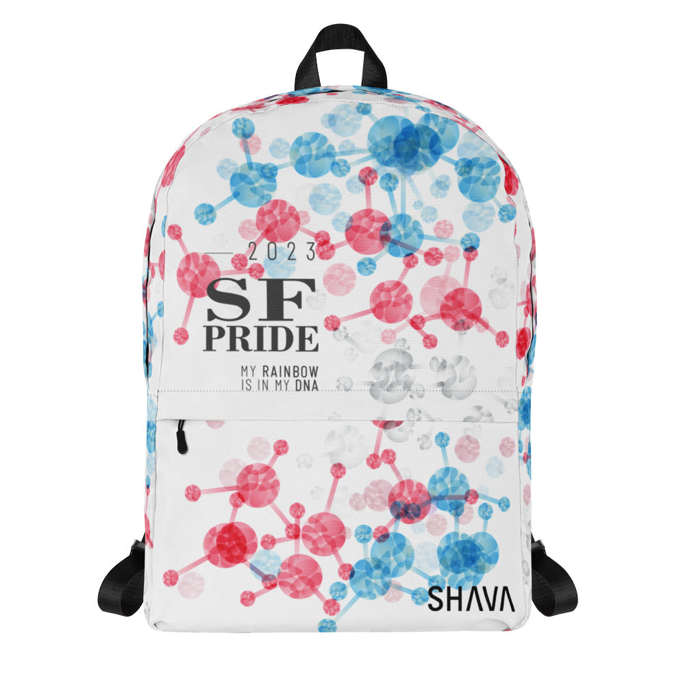 Transgender Flag All-Over Print  Pride Backpack San Francisco Pride - My Rainbow Is In My DNA SHAVA