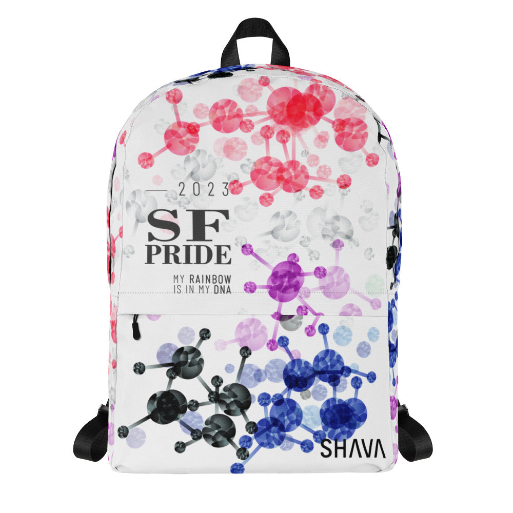 Genderfluid Flag All-Over Print  Pride Backpack San Francisco Pride - My Rainbow Is In My DNA SHAVA