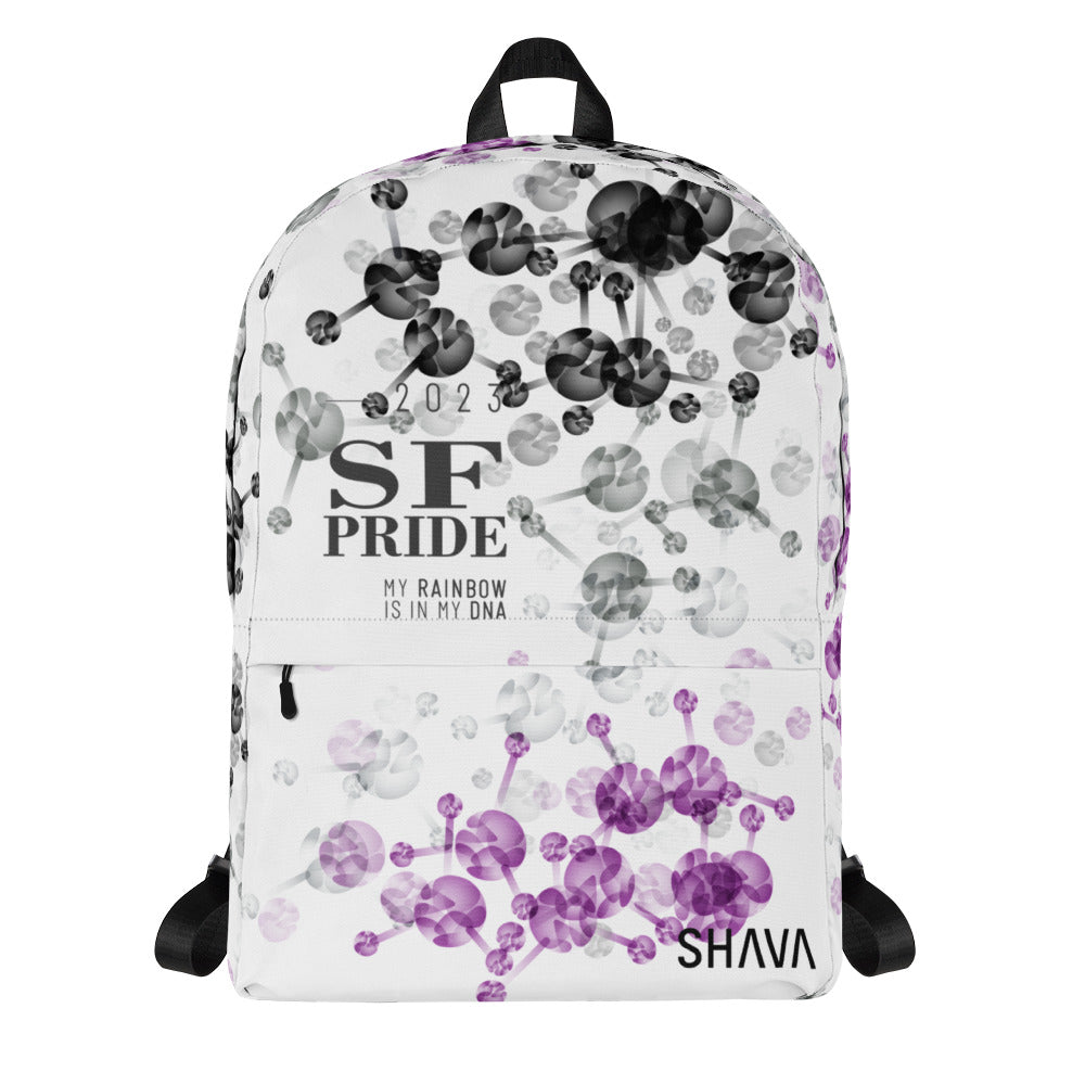 Asexual Flag All-Over Print  Pride Backpack San Francisco Pride - My Rainbow Is In My DNA SHAVA