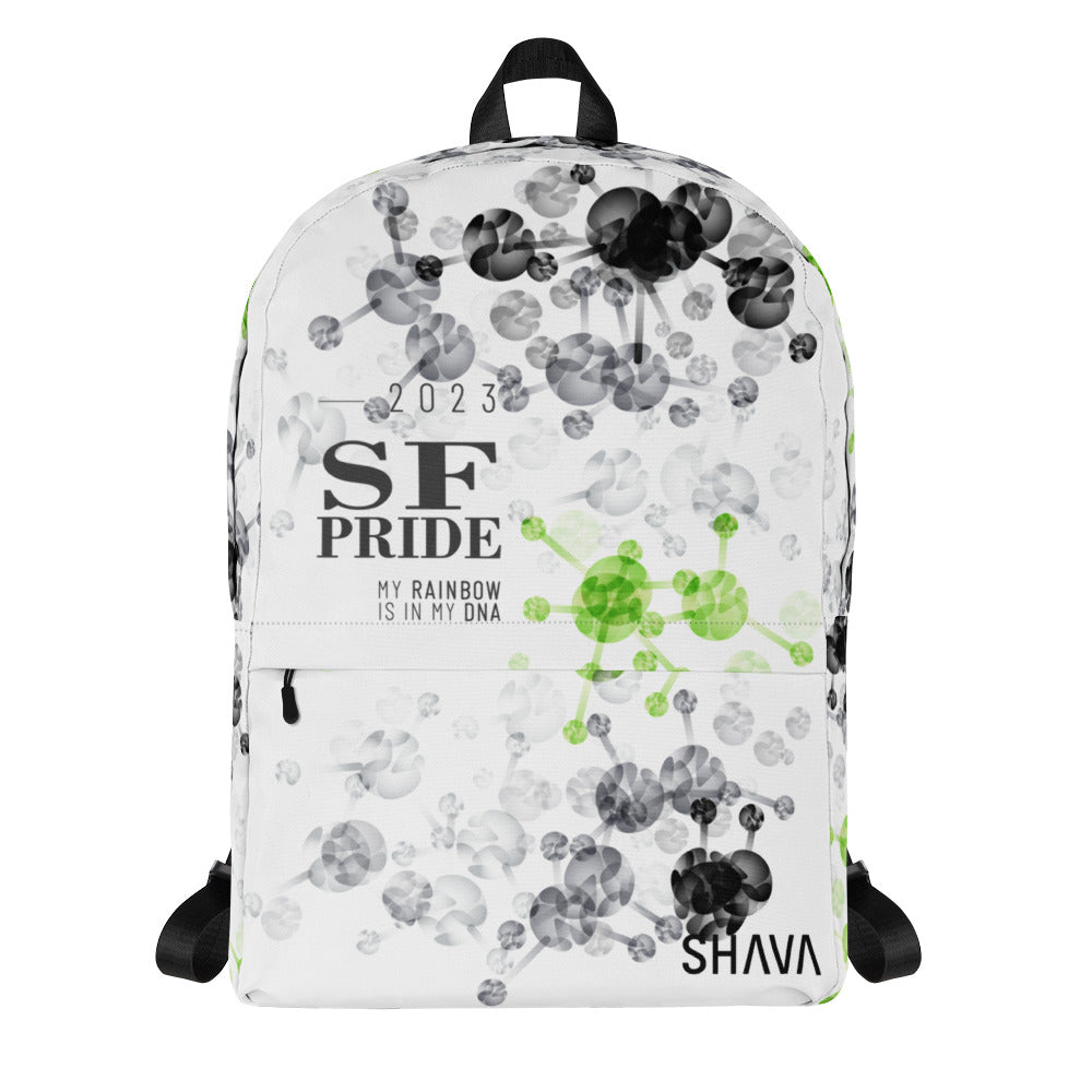 Agender Flag All-Over Print  Pride Backpack San Francisco Pride - My Rainbow Is In My DNA SHAVA