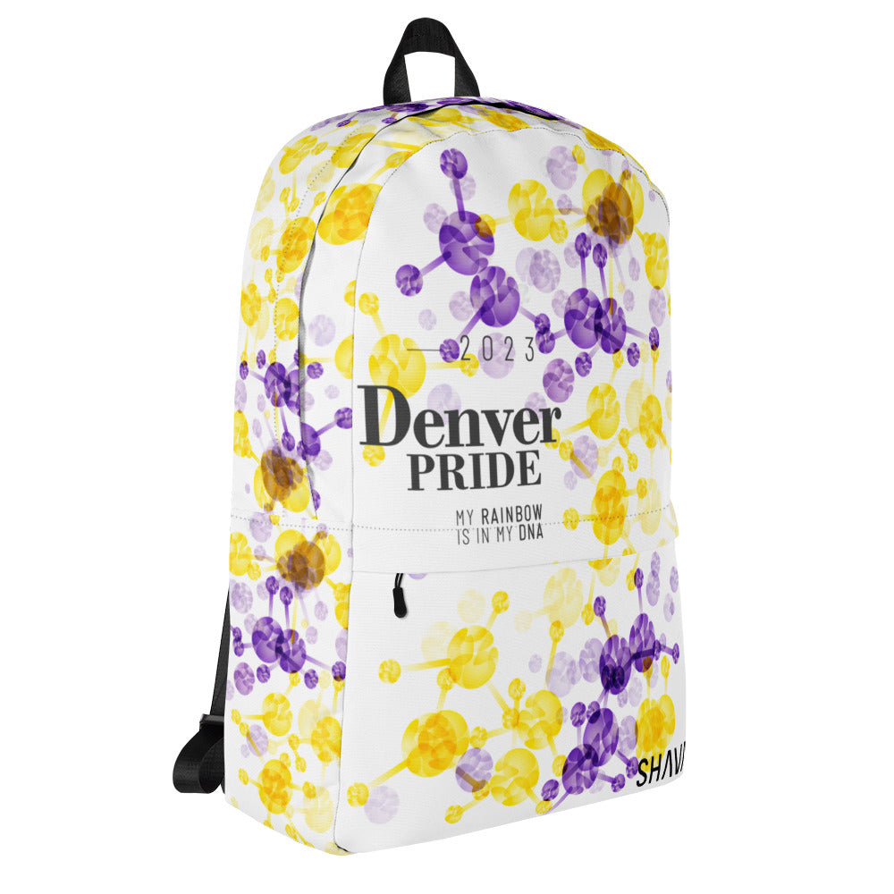 Intersex Flag All-Over Print  Pride Backpack Denver Pride - My Rainbow Is In My DNA SHAVA