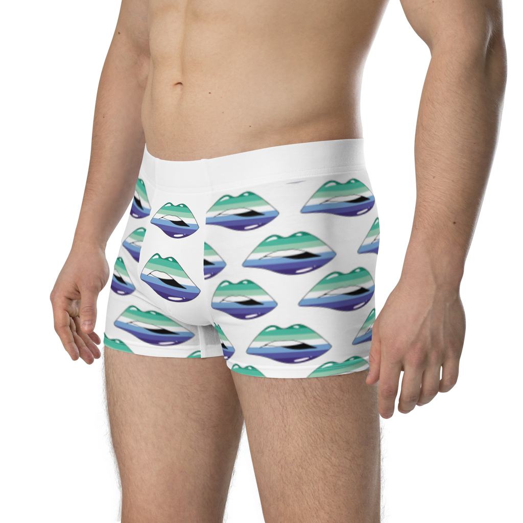 Gay Flag LGBTQ Kisses Underwear for Her/Him or They/Them - White SHAVA