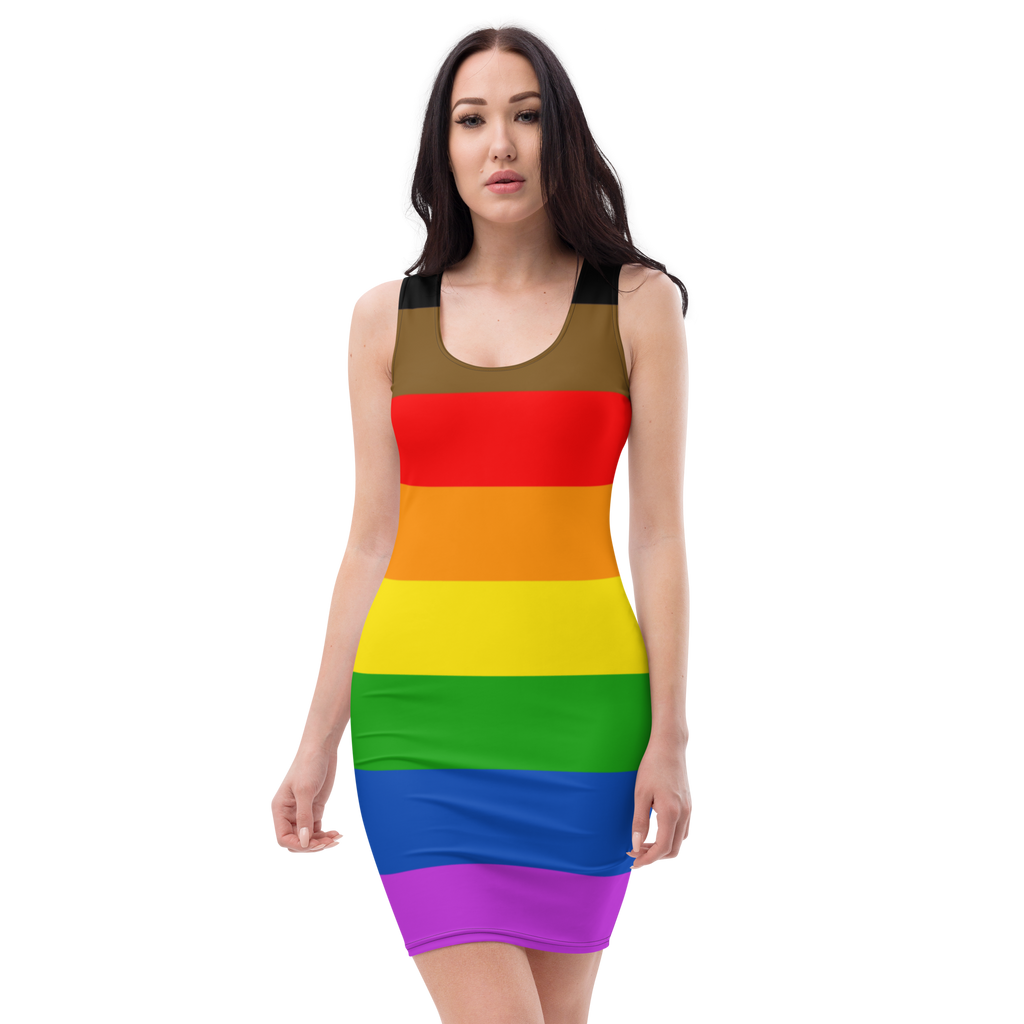 Philadelphia Flag LGBTQ Cut & Sew Dress Women’s Size SHAVA