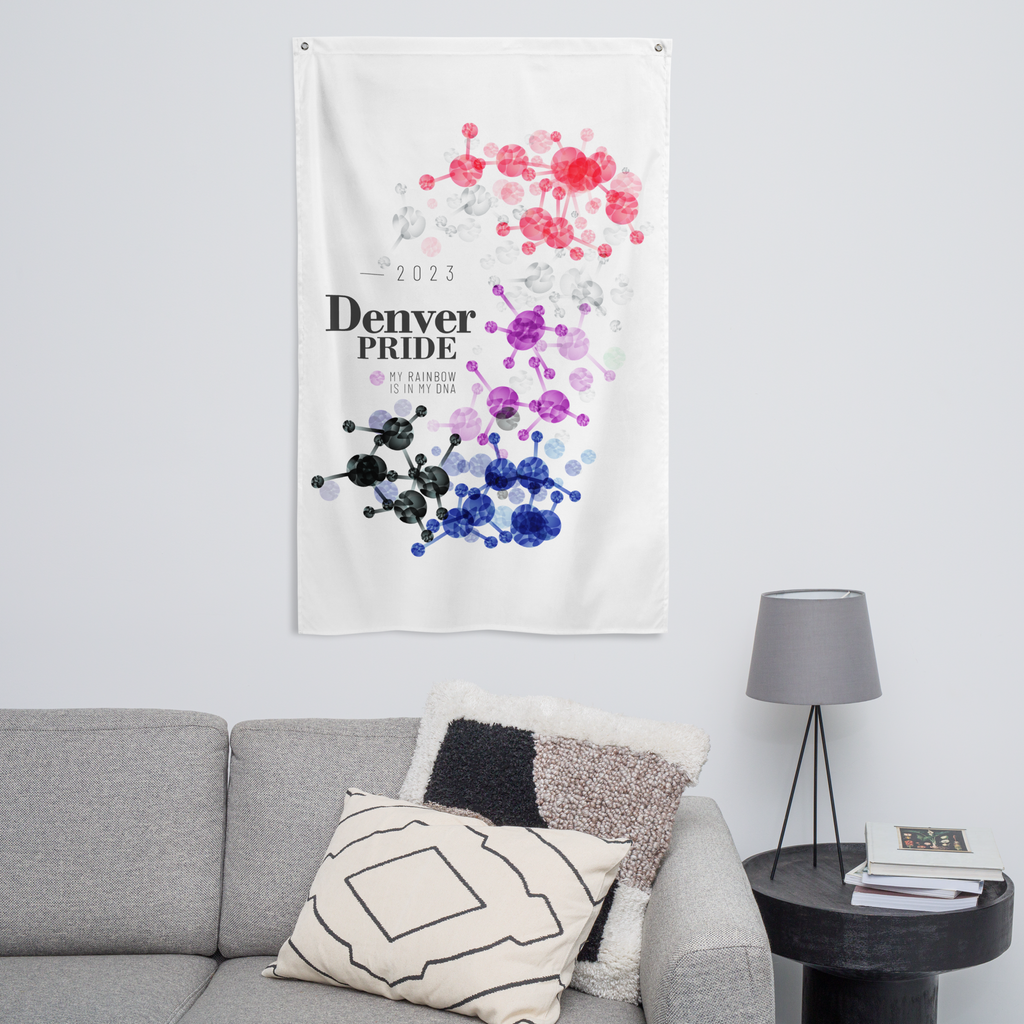 Genderfluid Denver Pride Flag - My Rainbow Is In My DNA SHAVA