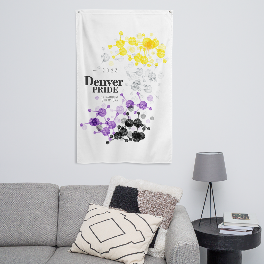 Non Binary Denver Pride Flag - My Rainbow Is In My DNA SHAVA