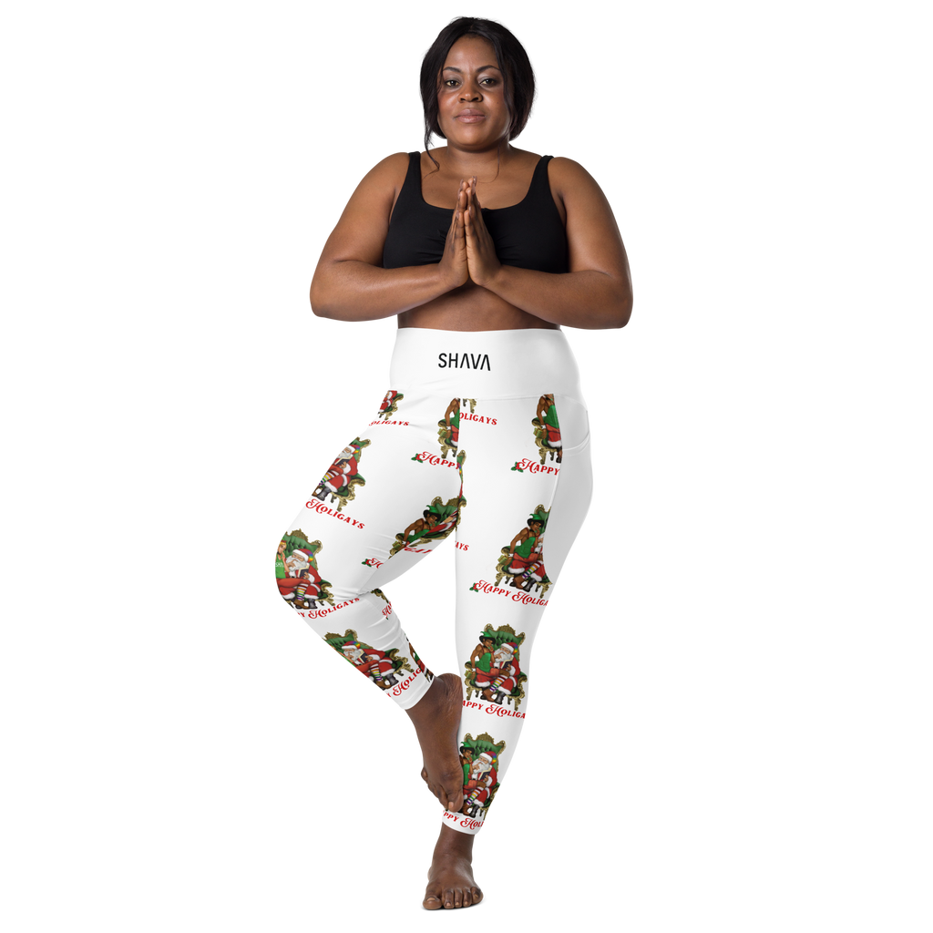 Christmas LGBTQ High Waisted Cut Leggings With Pockets SHAVA