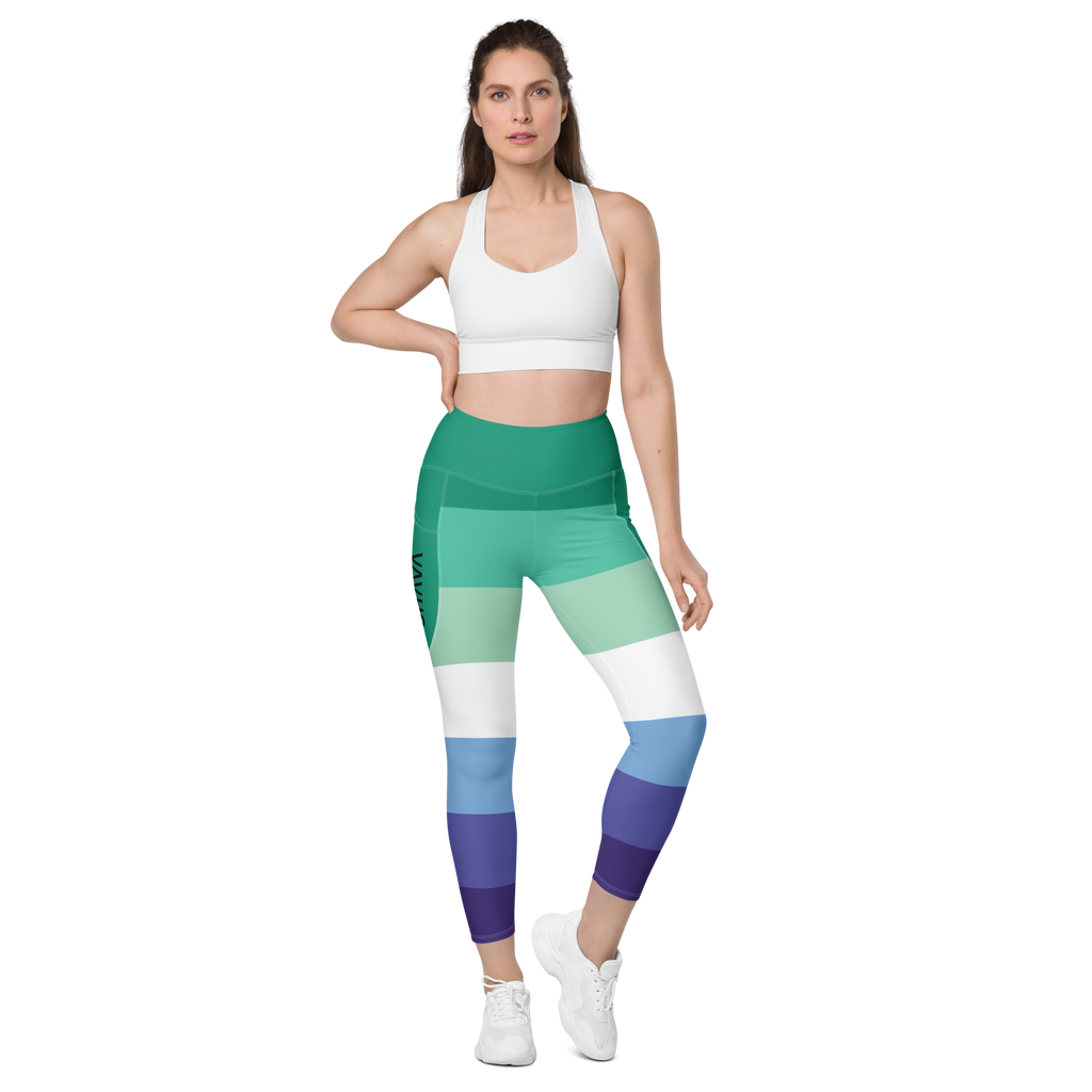 Gay Flag LGBTQ Pockets Leggings Women’s Size SHAVA