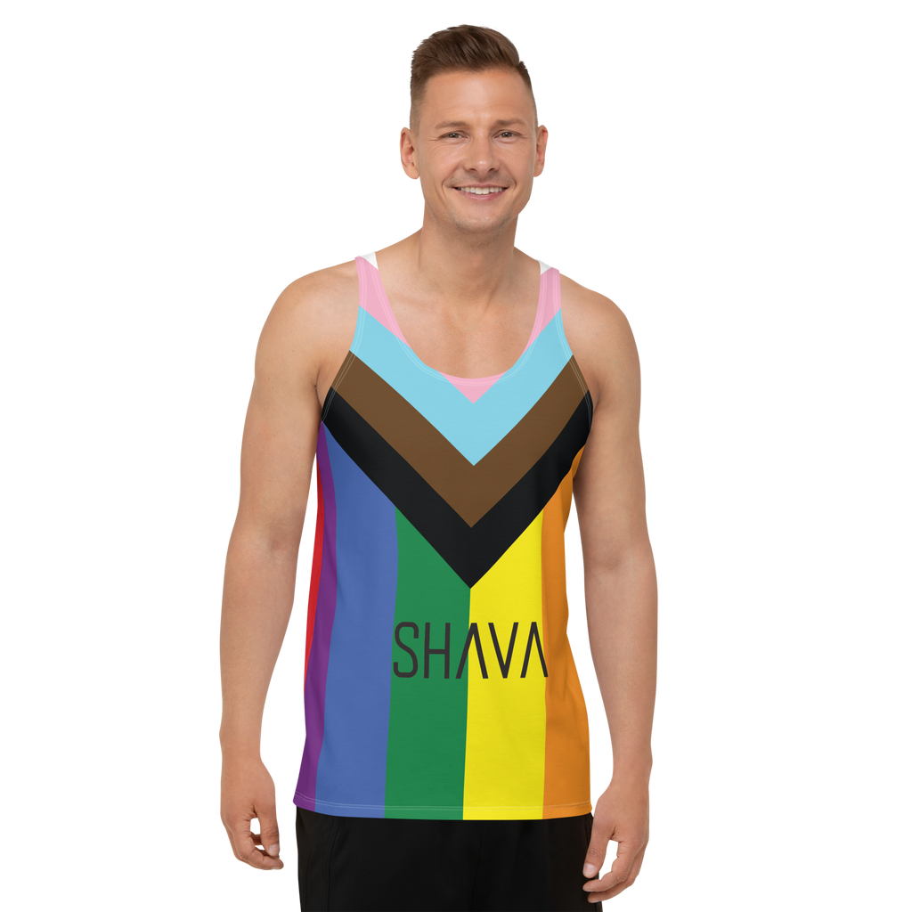 Progress  Flag LGBTQ Tank Top Unisex Size SHAVA