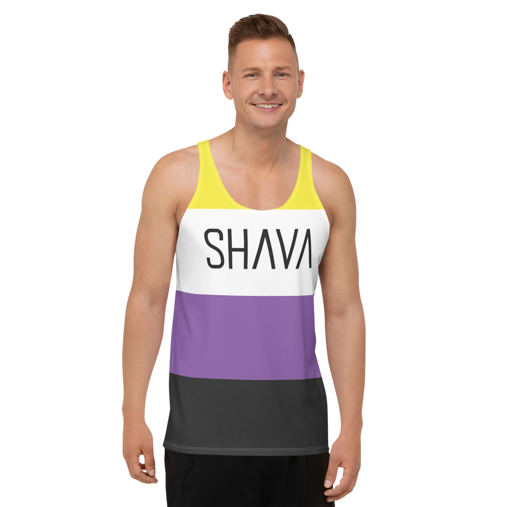 Non Binary Flag LGBTQ Tank Top Unisex Size SHAVA