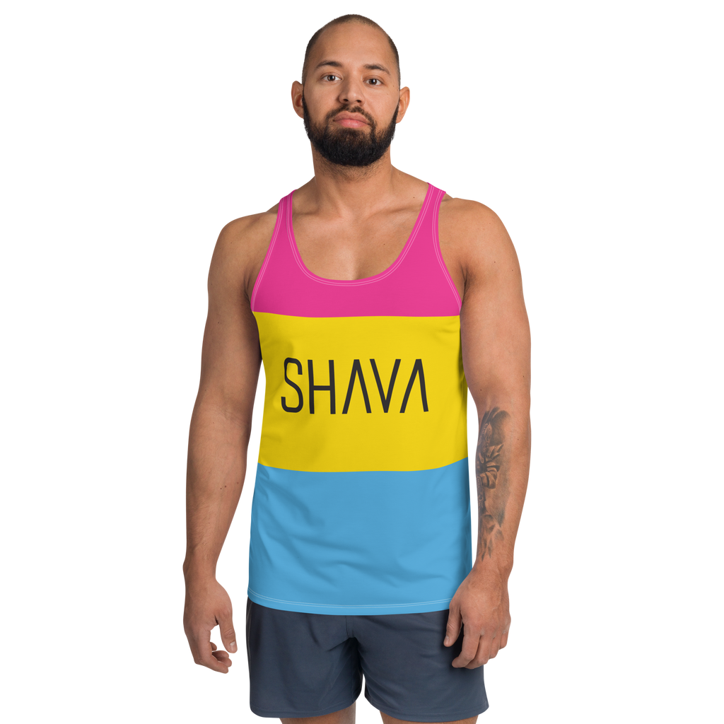 Pansexual Flag LGBTQ Tank Top Unisex Size SHAVA