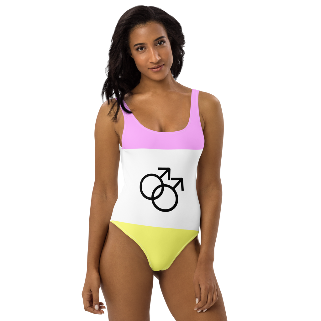 Twink Flag LGBTQ One-Piece Swimsuit Women’s Size SHAVA