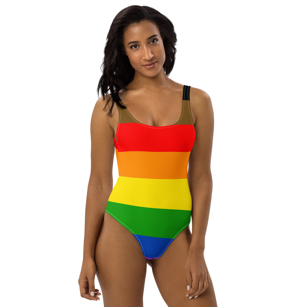 Philadelphia Flag LGBTQ One-Piece Swimsuit Women’s Size SHAVA