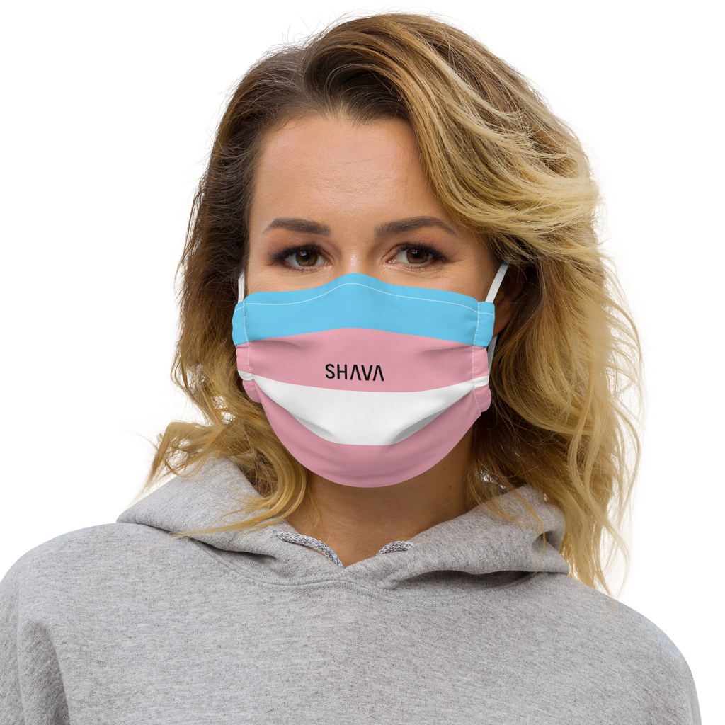 LGBTQ Face Mask / Celebrating Transgender Flag SHAVA