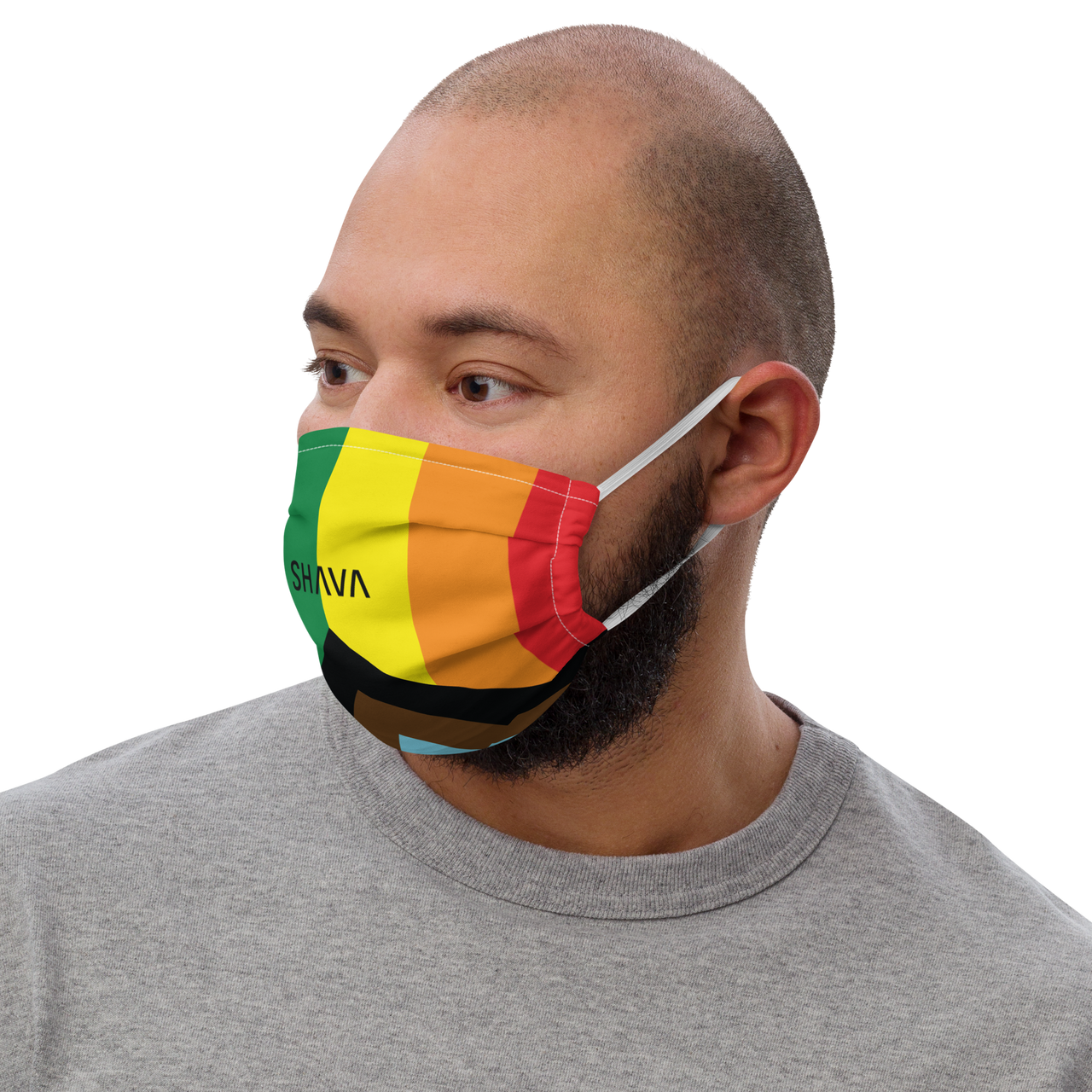 LGBTQ Face Mask / Celebrating LGBTIQ+ Progress Flag SHAVA