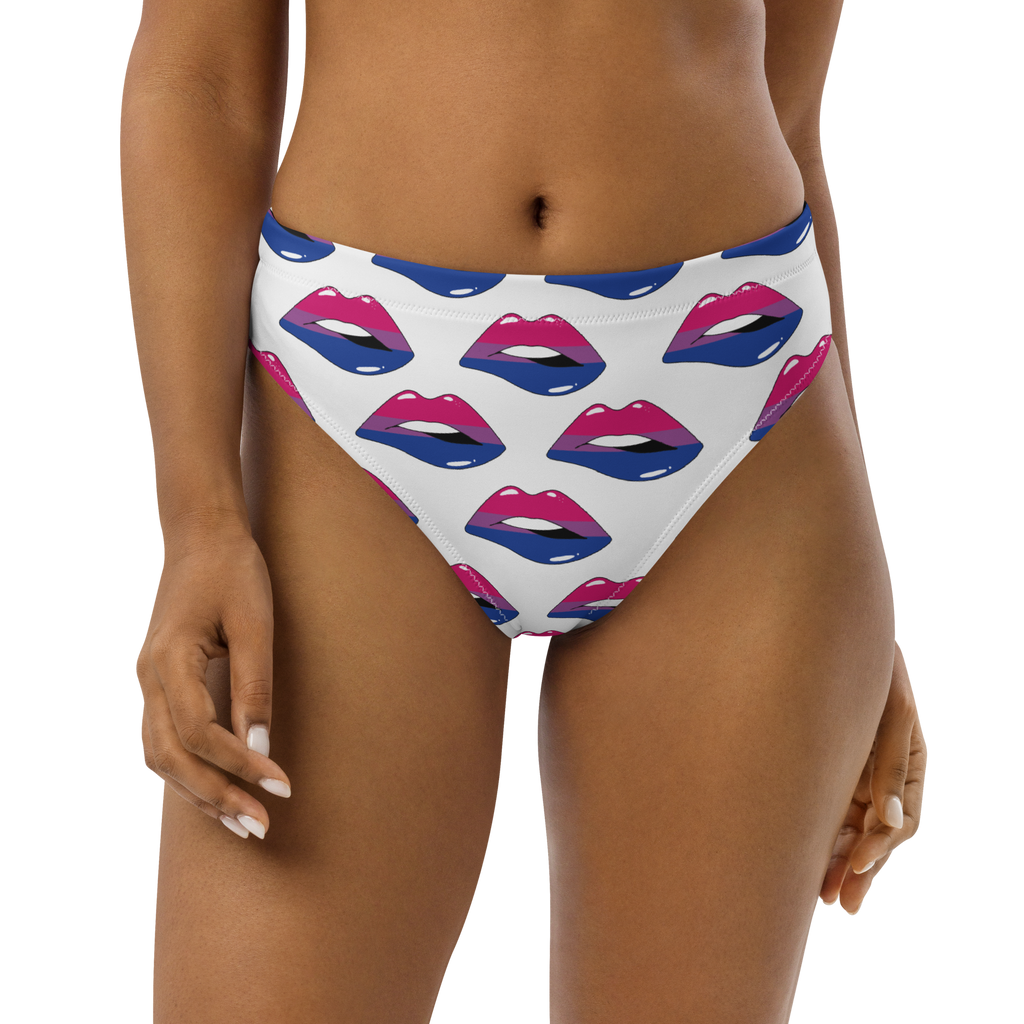 Bisexual Flag LGBTQ Kisses Underwear for They/Them Him/Her - White SHAVA