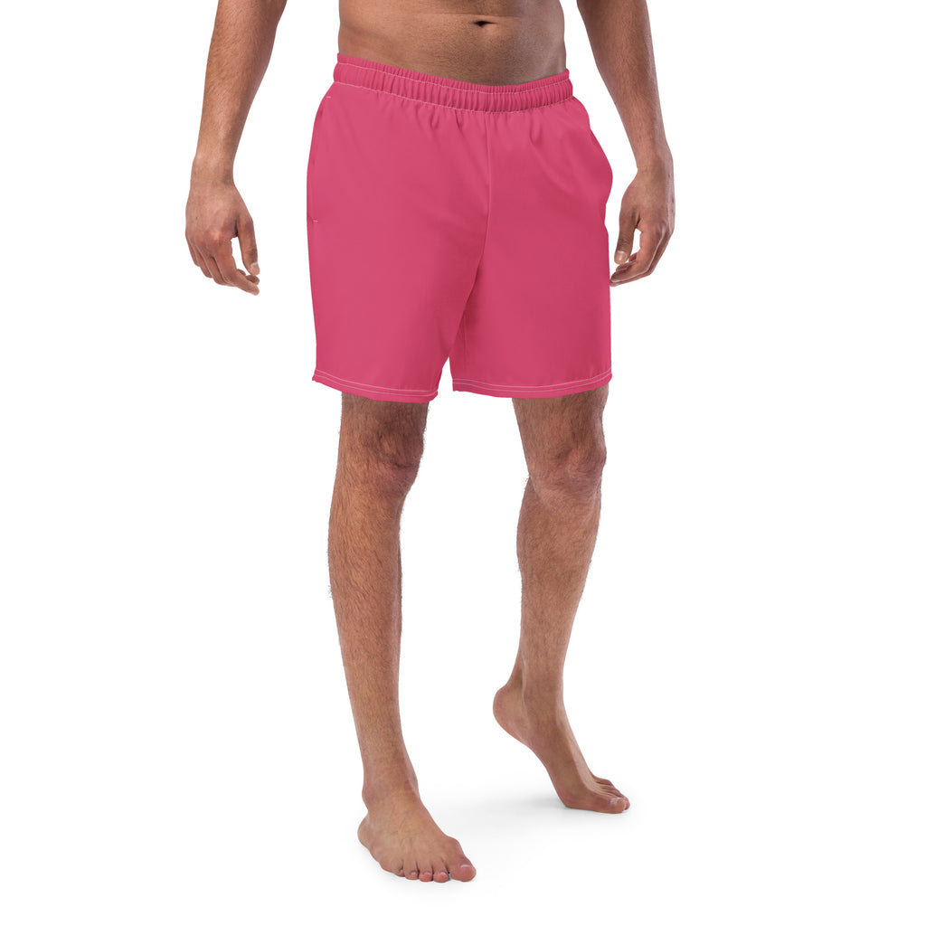 Solid Men's Swim Trunks - Dark Pink SHAVA CO