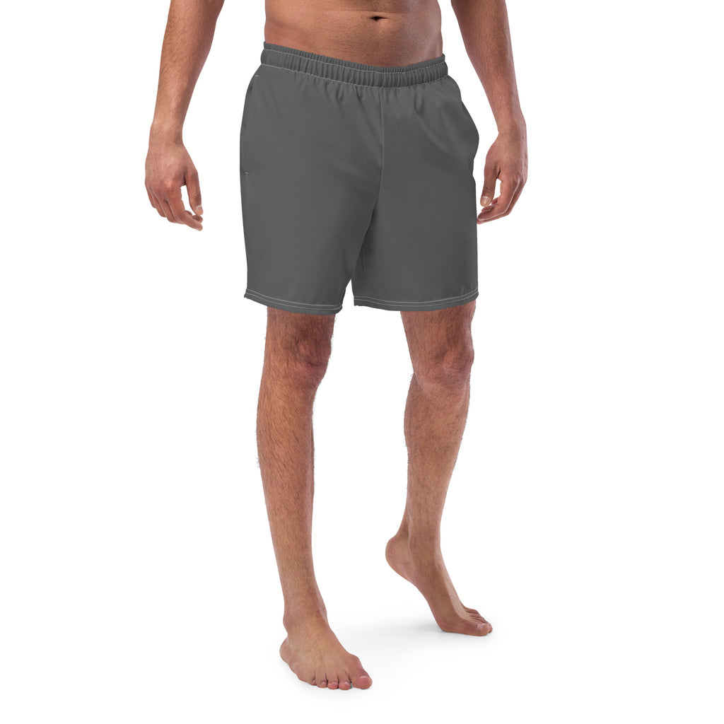 Solid Men's Swim Trunks - Iron SHAVA CO