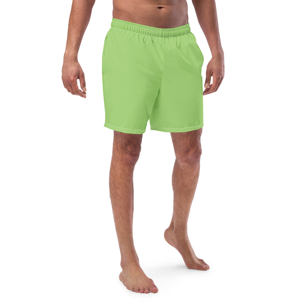 Solid Men's Swim Trunks - Apple SHAVA CO