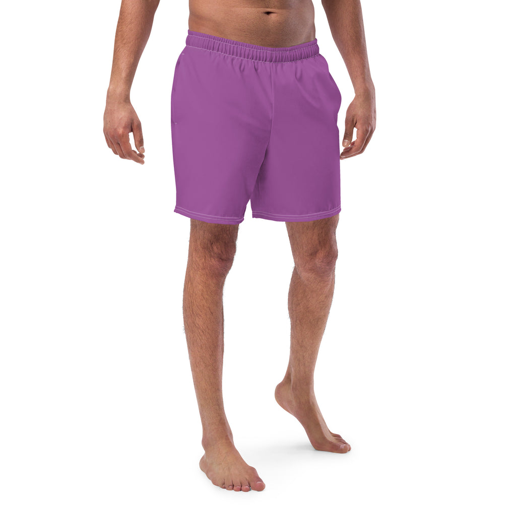 Solid Men's Swim Trunks - Lilac SHAVA CO