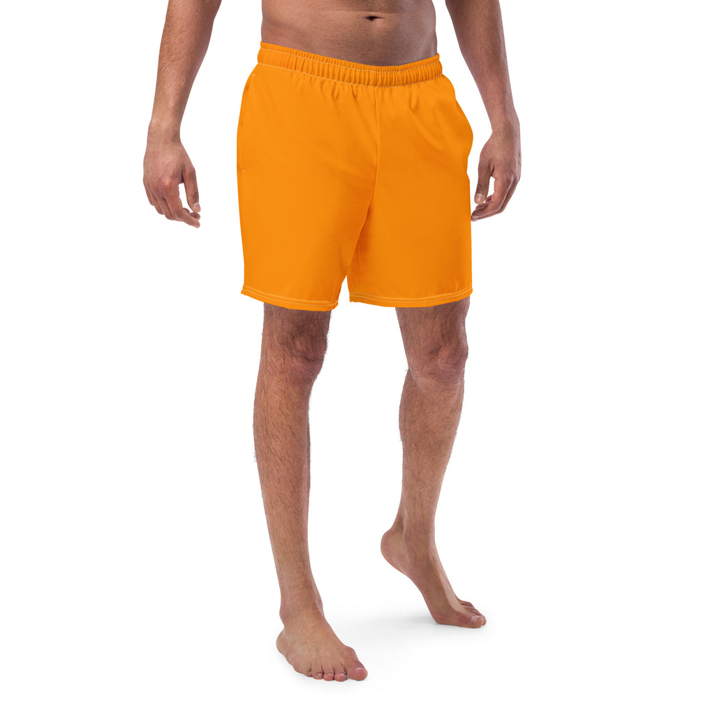 Solid Men's Swim Trunks - Orange SHAVA CO