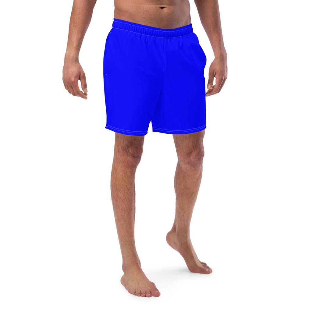 Solid Men's Swim Trunks - Neon Blue SHAVA CO