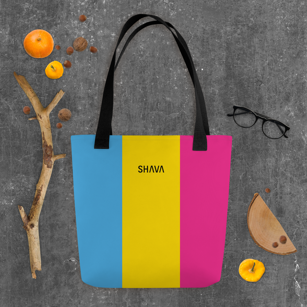 LGBTQ Tote Bags / Celebrating Pansexual Flag SHAVA