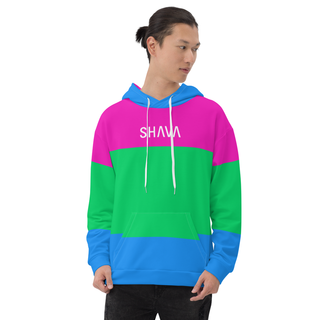 Polysexual Flag LGBTQ Hoodie Unisex Size SHAVA