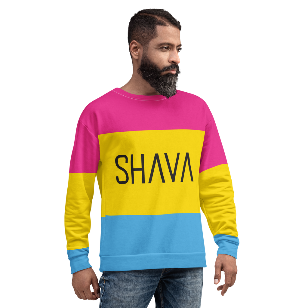 Pansexual Flag LGBTQ Sweatshirt Unisex Size SHAVA