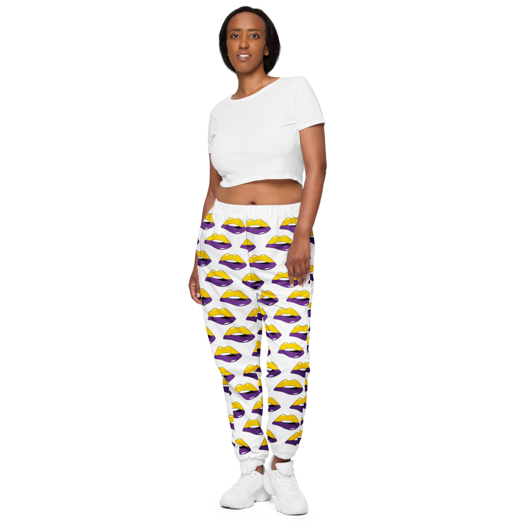 Intersexual Flag LGBTQ Kisses Track Pants for Her/Him or They/Them SHAVA